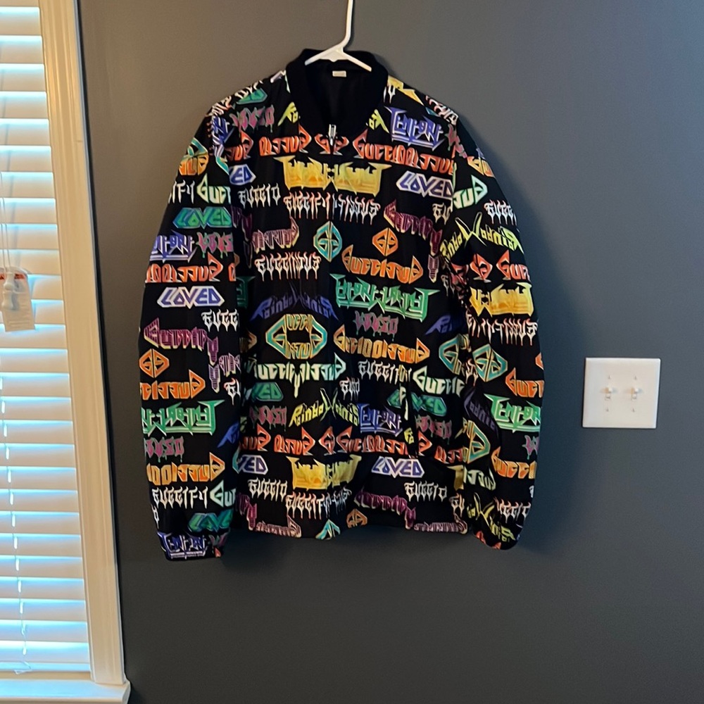 Gucci Metal Logo Windbreaker Jacket Size 54IT